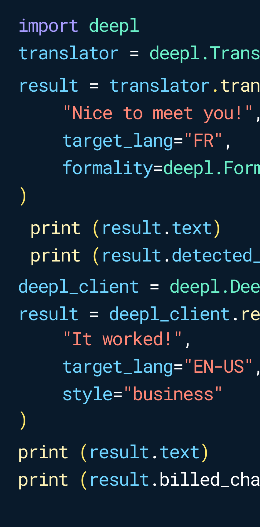 Ejemplo de código API