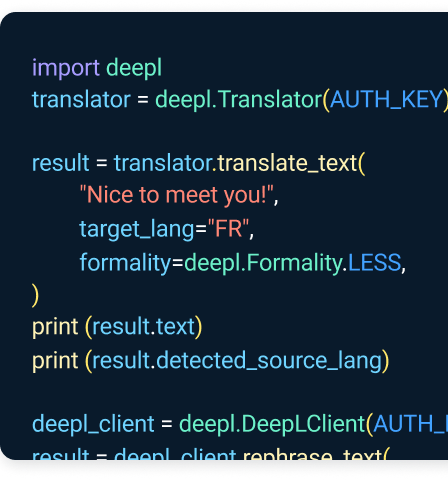 API